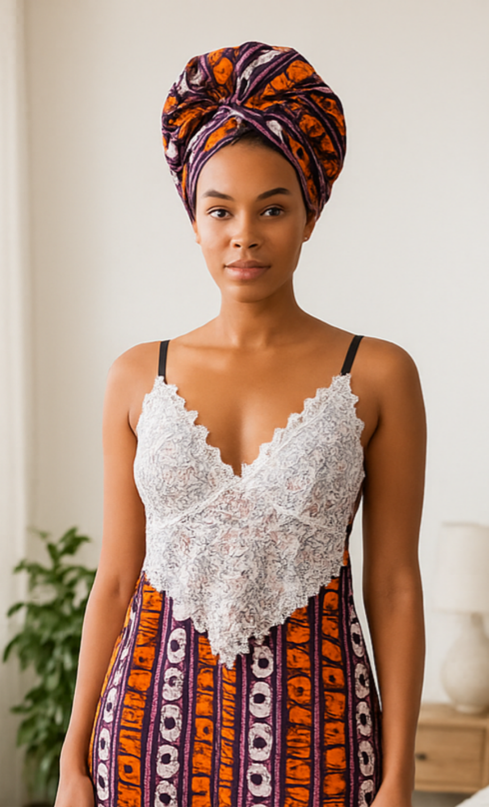Omalicha Silk Lace Slip Dress