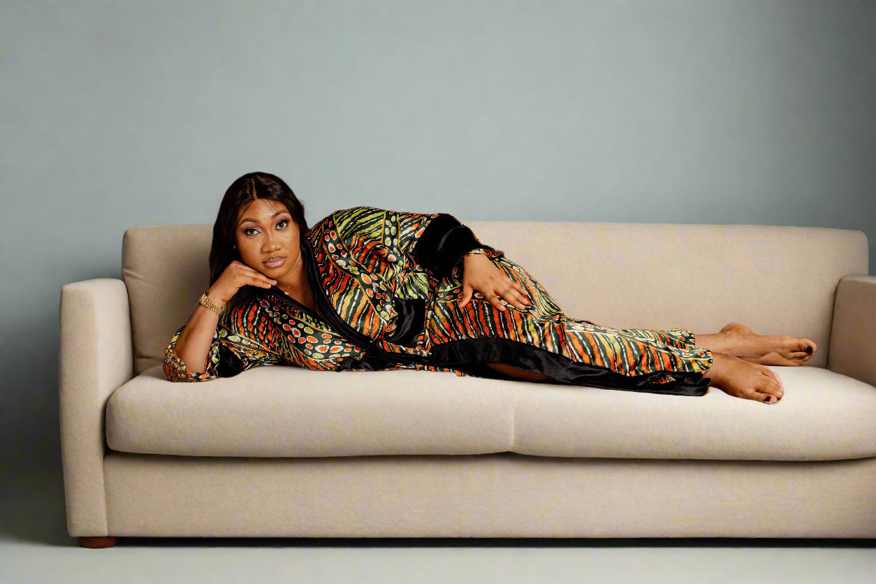 Ziora Silk Velvet  Robe