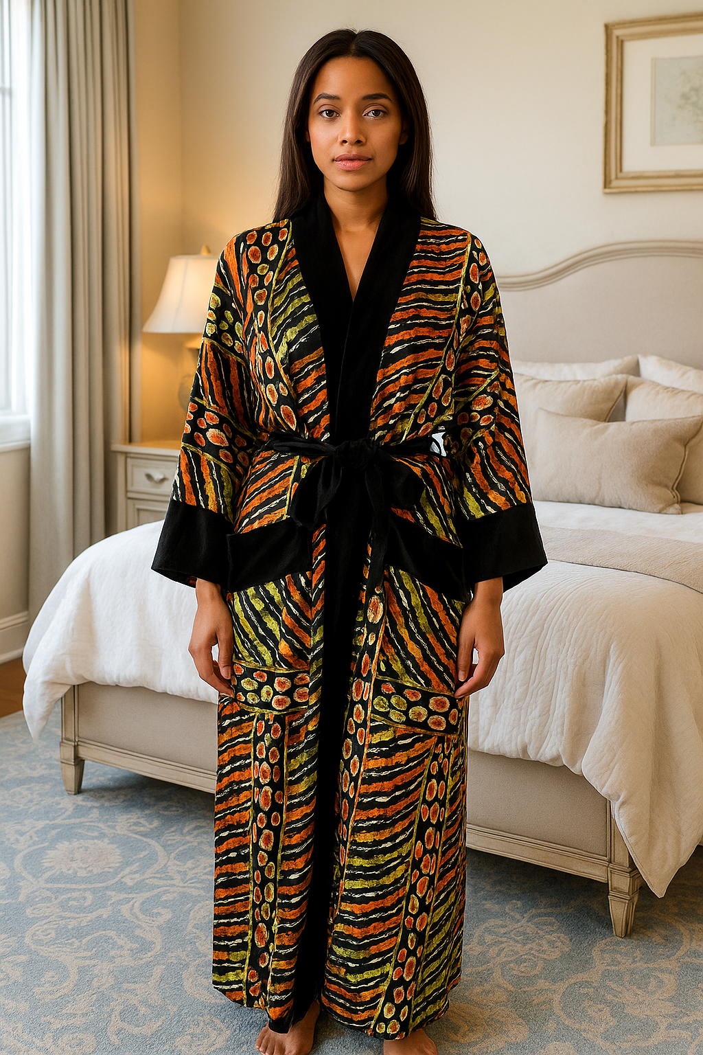 Ziora Silk Velvet  Robe