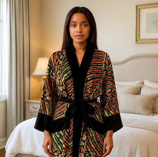 Ziora Silk Velvet  Robe